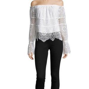 kendall and kylie off the shoulder lace top